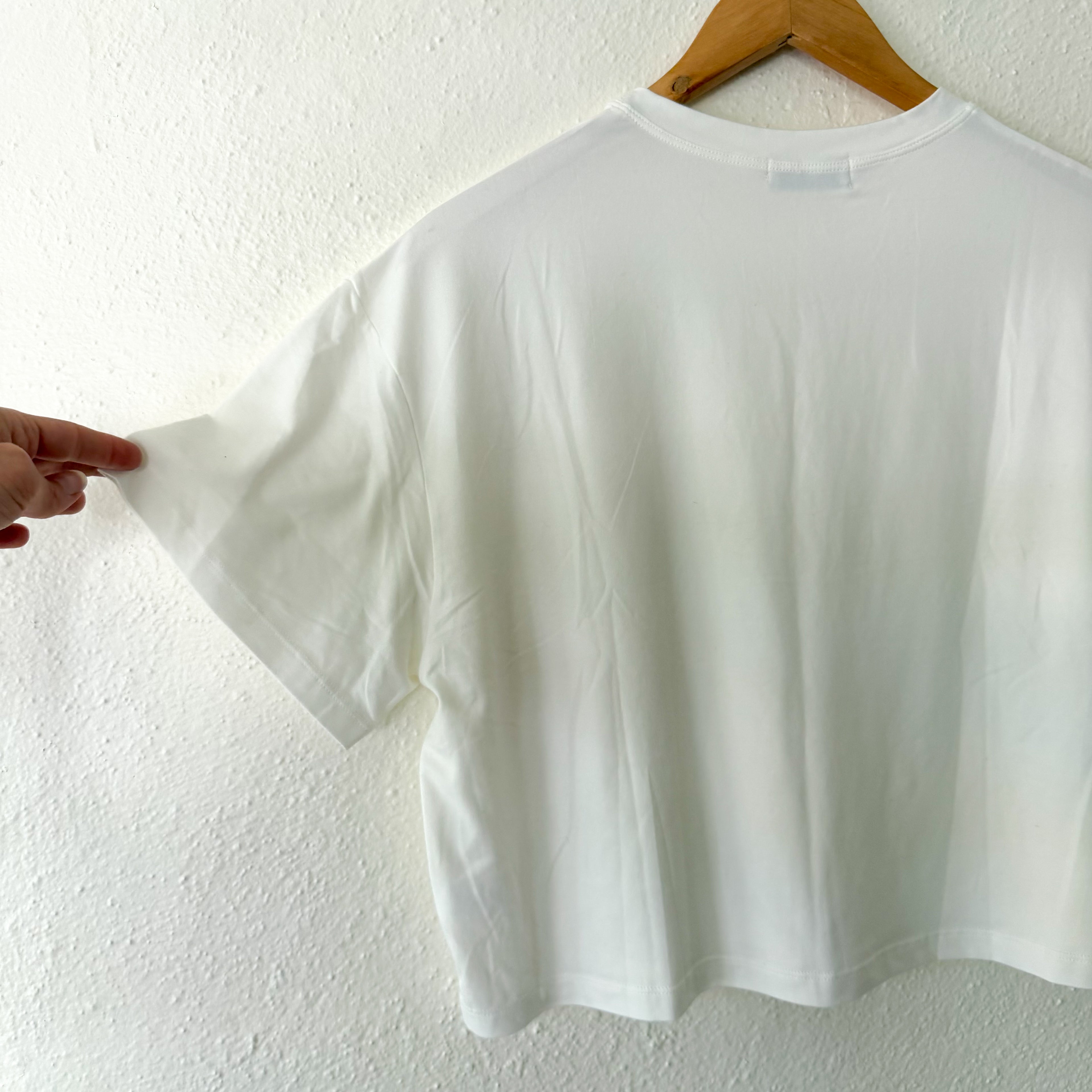 BumpSuit The Cloud Cropped Tee in Ivory | XS