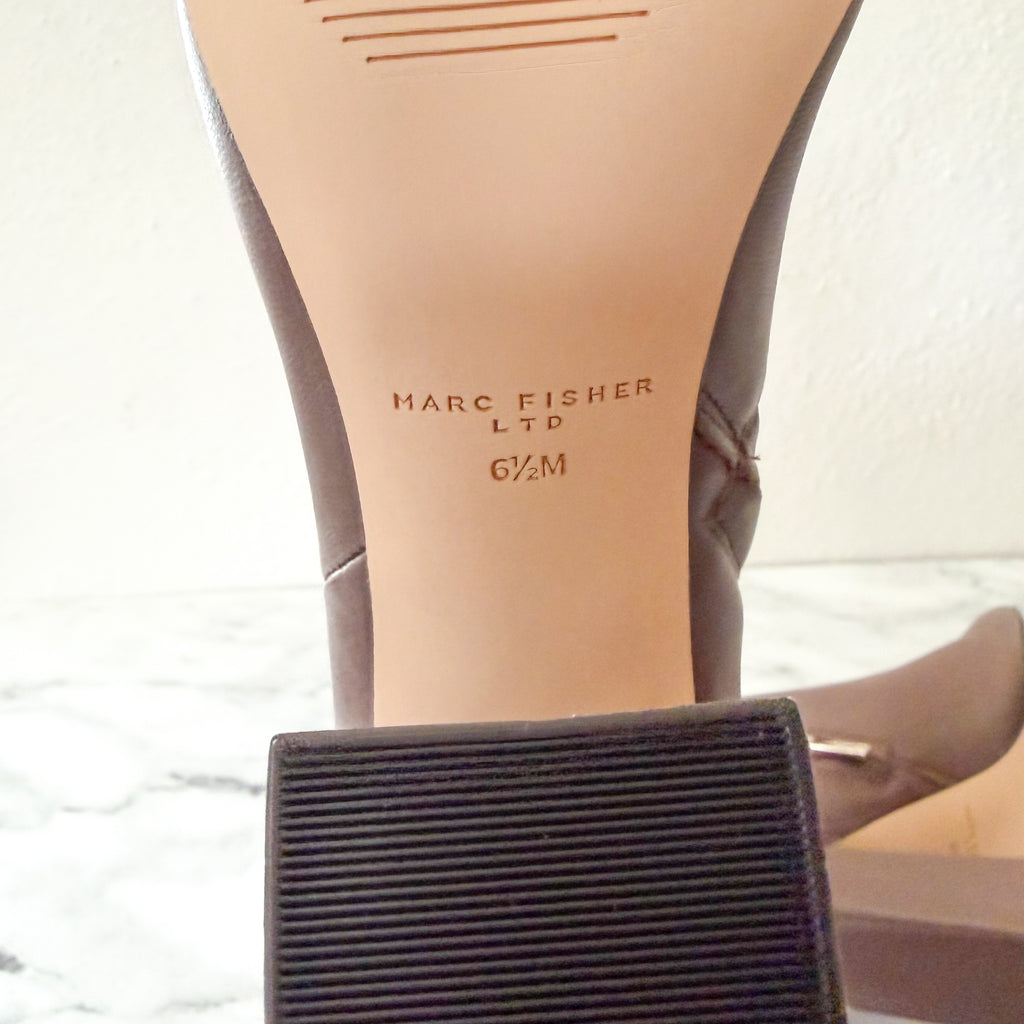 Marc Fisher LTD Yanara Pointed Toe Ankle Booties in Dark Brown | 6.5