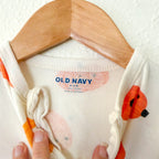Old Navy Halloween Jack-O-Lantern 2 Way Zipper Footed Sleeper | 6-9m