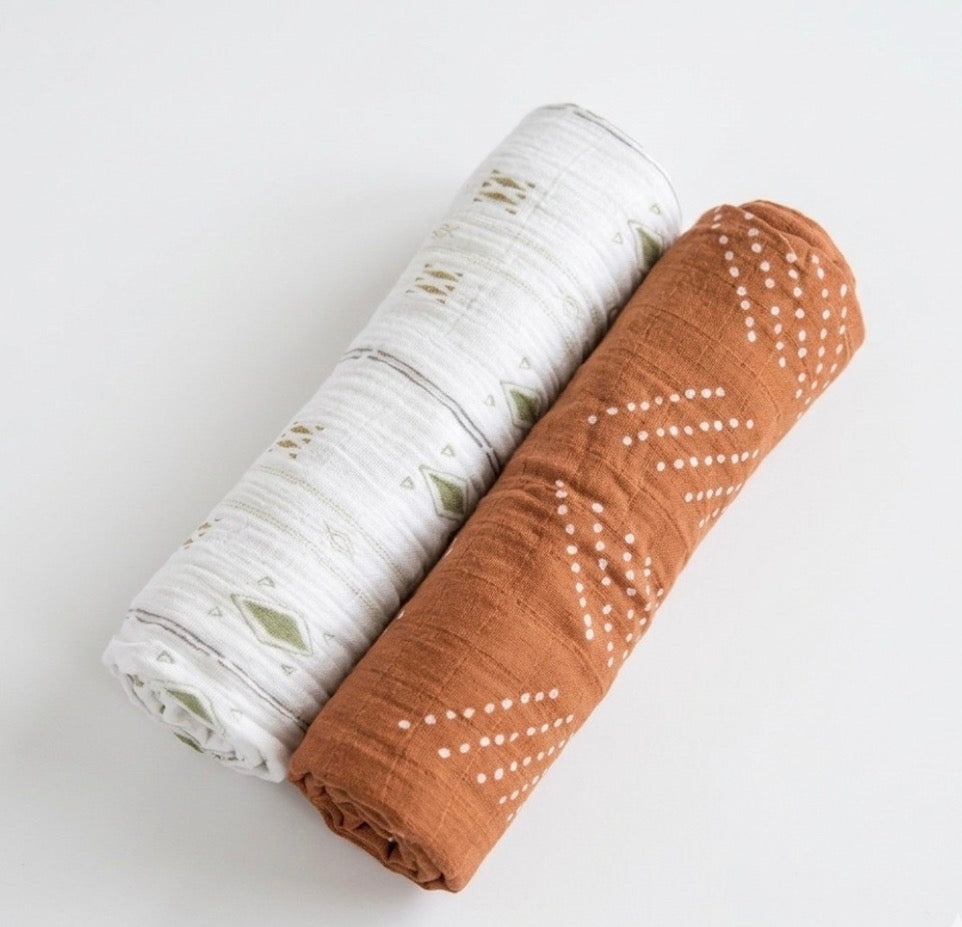 Little Unicorn & Honey Bug Organic Cotton Swaddle Bundle