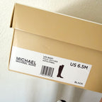 MICHAEL Michael Kors Lex Black Faux Leather Tall Boots | 6.5