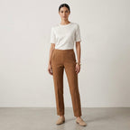 Chico's Caramel So Slimming 360 Juliet Trim Detail Ankle Slim Leg Pant | 00R