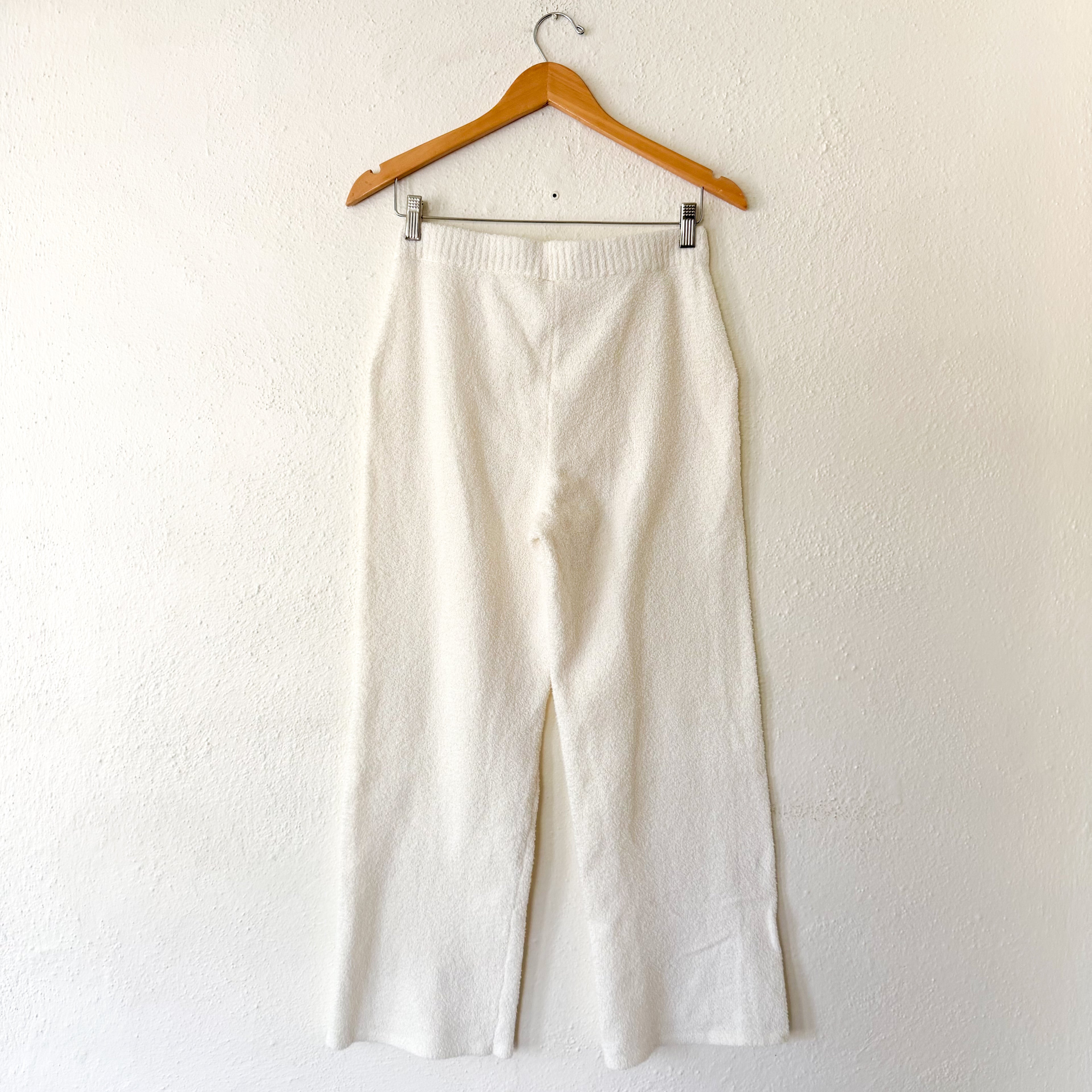 Nordstrom Cozy Yarn Plush Sweatpants in Cream | S