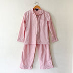 J.Crew Classic Cotton Long Sleeve Sleep Set in Light Pink Blooming Peony Eoe | XXS