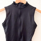 Gaynor Mindon New York Moxie Black Front Zip Ballet Leotard | XS/S