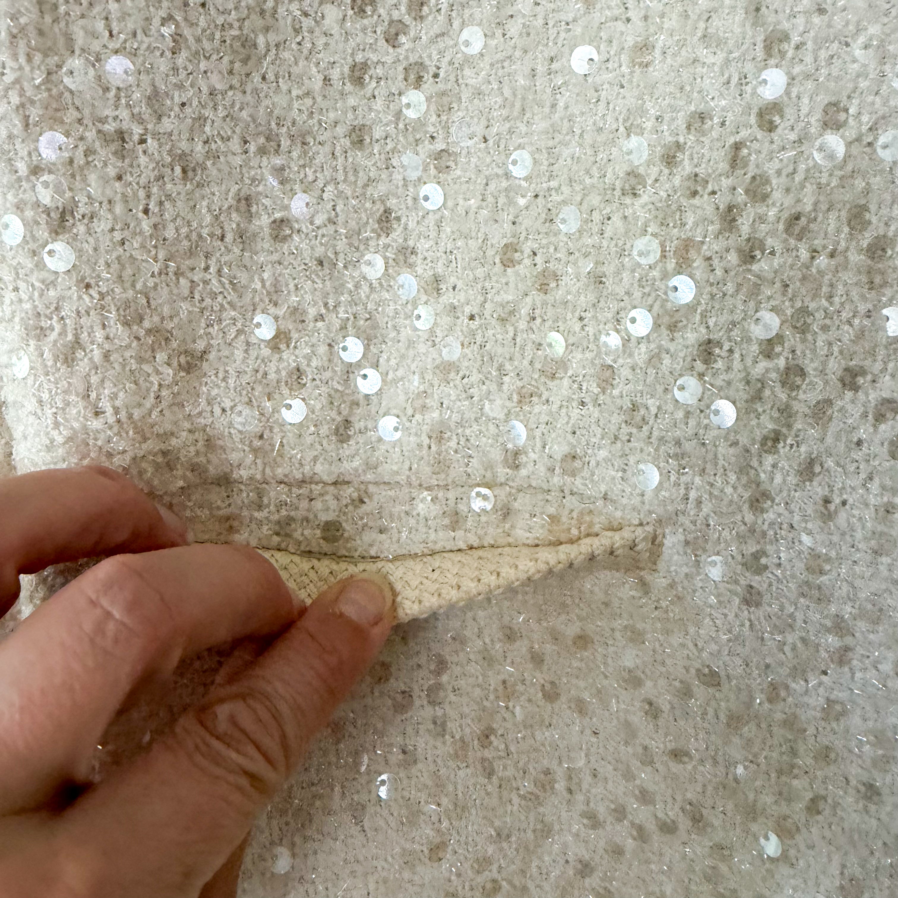 Studio by Charlotte England Mayfair Bouclé Tweed Sequin Lady Jacket in Chantilly | XS/S