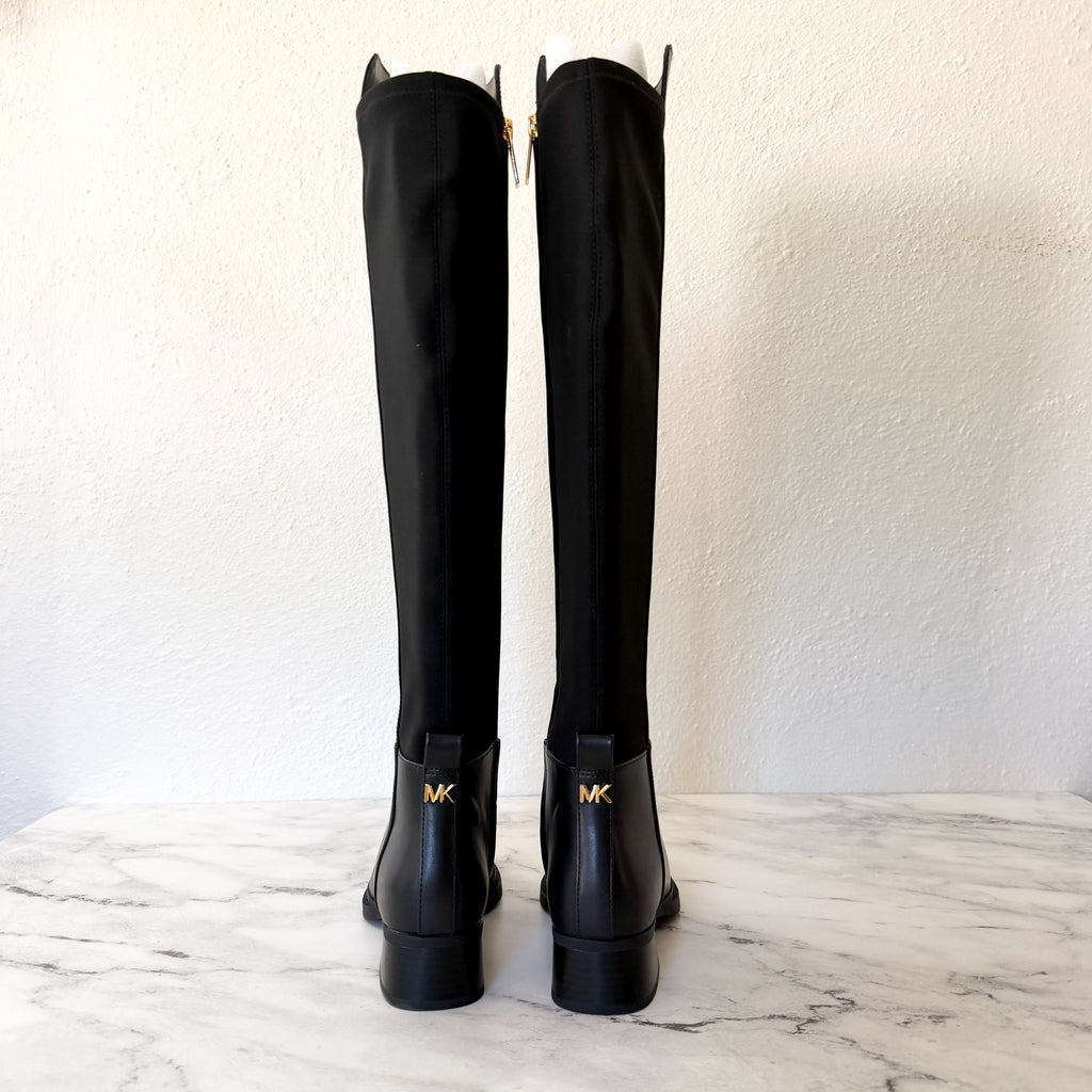MICHAEL Michael Kors Lex Black Faux Leather Tall Boots | 6.5