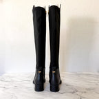 MICHAEL Michael Kors Lex Black Faux Leather Tall Boots | 6.5