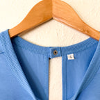 Womens Blue Throw & Go Shortsie Dupe Knit Muscle Sleeve Top Romper | Sm