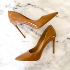 Steve Madden Vala Pointed Toe Stiletto Pumps in Nude Caramel | sz 7