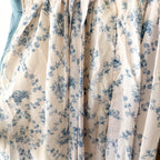 In Loom Blue & Cream Toile Empire Waist Maxi Dress | S