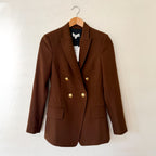 A.L.C. Sedgwick II Double-Breasted Blazer in Mocha Brown | 0
