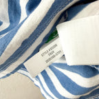 J.Crew Striped Long Sleeve Tee in Sunwashed Sea Blue White | XXS