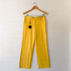 Burberry Golf Golden Yellow Cotton Golfing Straight Leg Trouser | 6