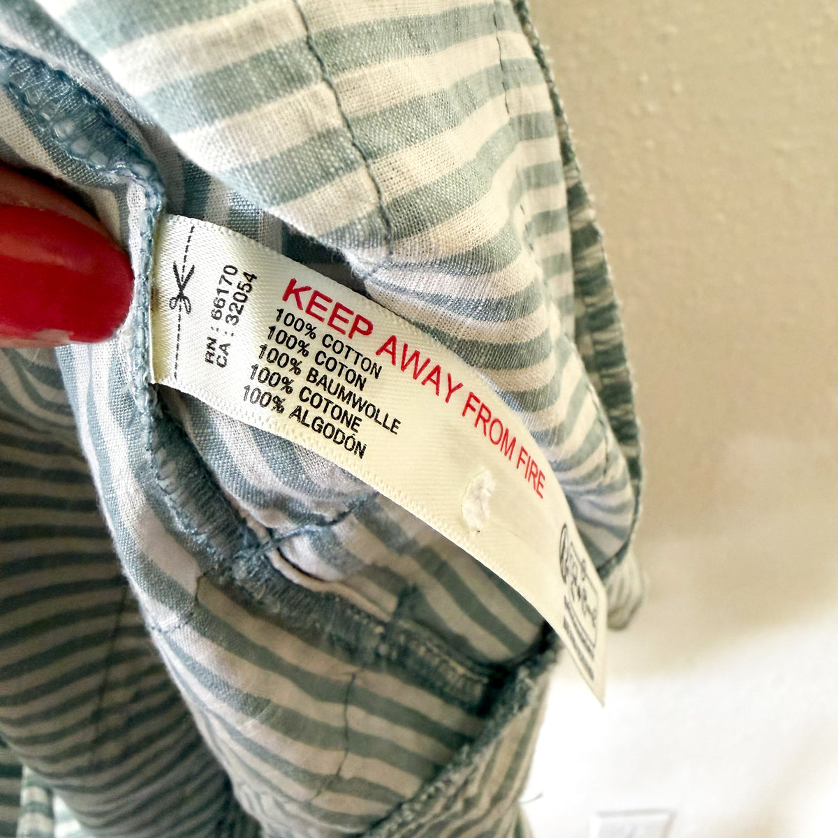 Celandine x Anthropologie Cotton Seersucker French Grey Stripe Summer Mini Dress | XXS