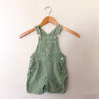 Zara Lightweight Cotton Light Green Shortalls | 12-18m