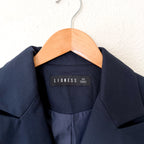 Lioness Navy Blue Double Breasted Blazer Jacket | XS