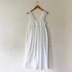 If Only If Nightwear 100% Organic Cotton Lace Bust Midi Nightgown | XS