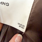 Mango Classic Double Breasted Belted Longline Trench Coat in Beige, sz XS