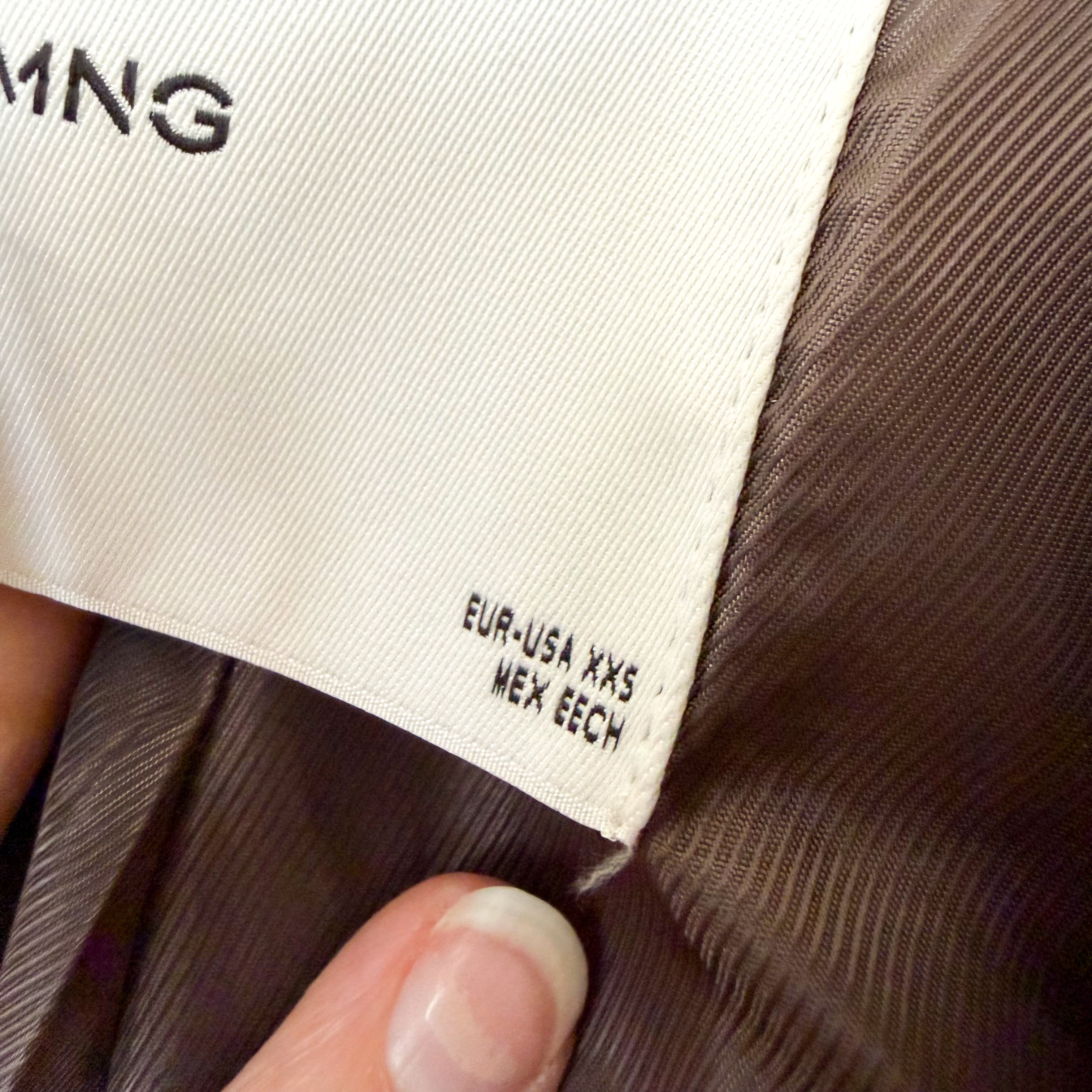 Mango Classic Double Breasted Belted Longline Trench Coat in Beige, sz XS