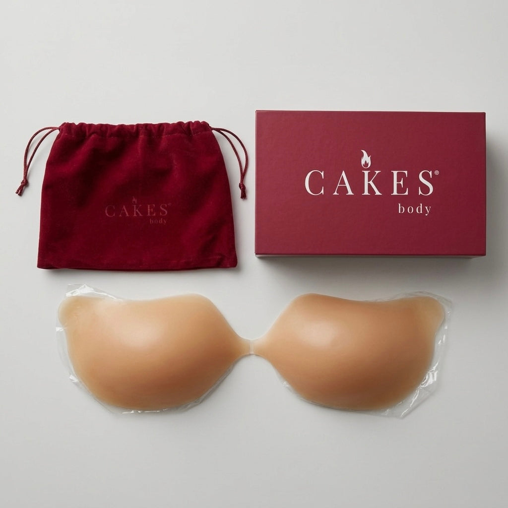 CAKES Body Adhesive Silicone Cleavage Bra in Honey | L/XL