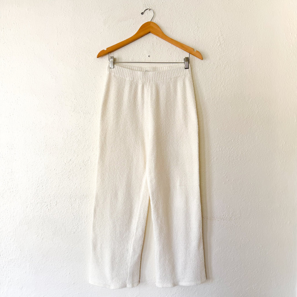 Nordstrom Cozy Yarn Plush Sweatpants in Cream | S