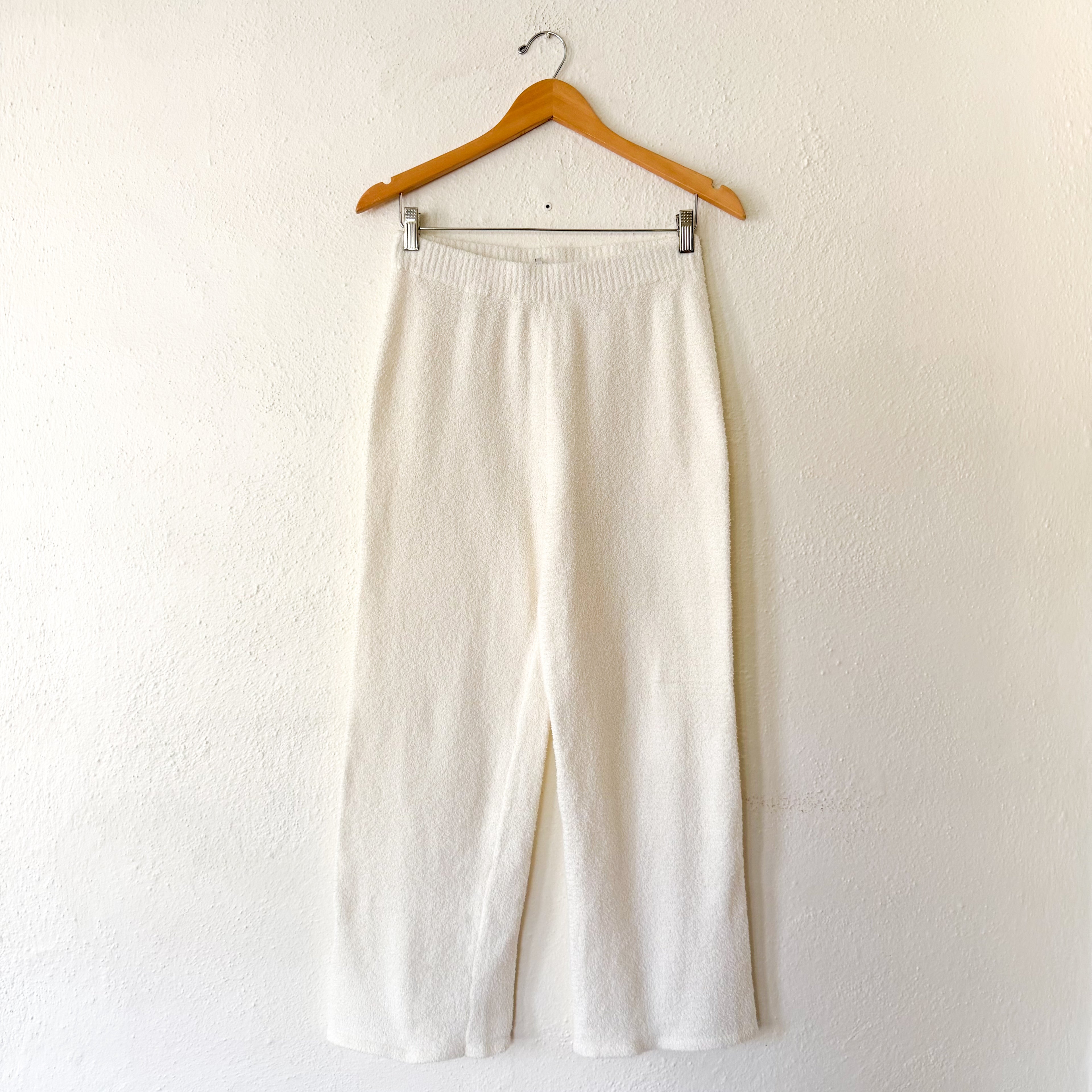 Nordstrom Cozy Yarn Plush Sweatpants in Cream | S