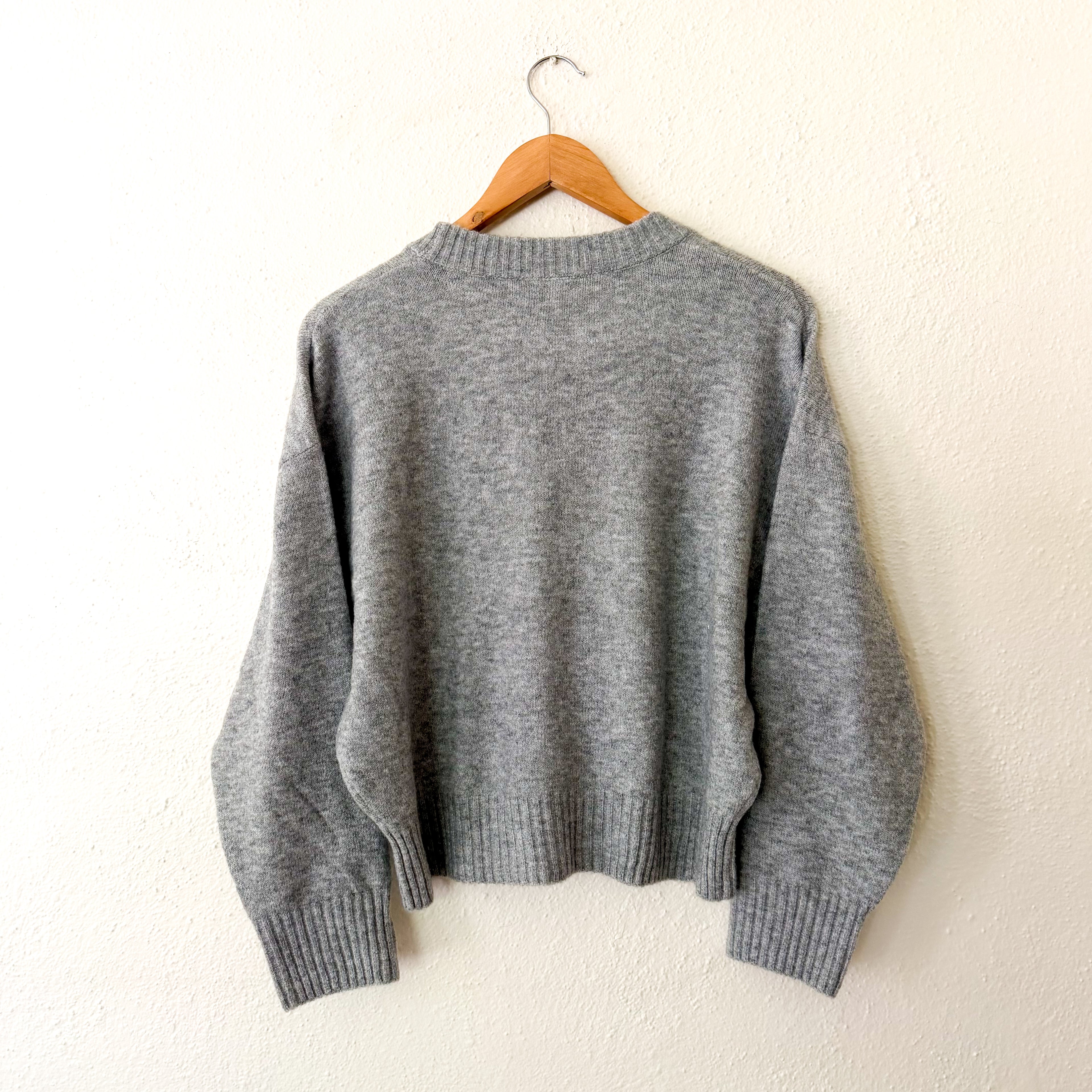 Free Assembly Sweater with Rhinestones in Heather Grey | Medium