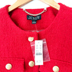 J.Crew Isabelle Lady Jacket in Ruby Red Tweed | 0