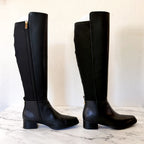 MICHAEL Michael Kors Lex Black Faux Leather Tall Boots | 6.5