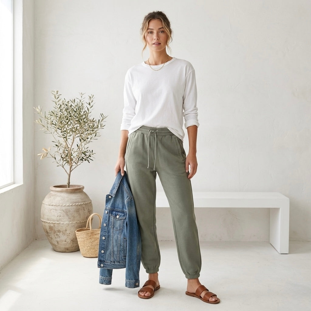 Abercombie & Fitch Sunday Sweatpant Jogger in Ocean Green | XXS