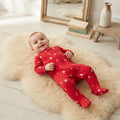 Carter's Red Gingerbread Textured 2-Way Zip Footed Sleeper | 3-6m