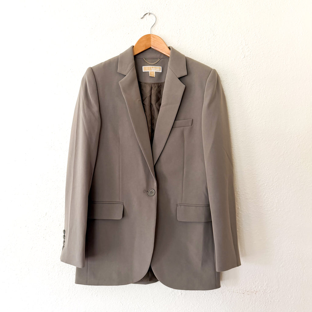 MICHAEL Michael Kors Chestnut Crepe Blazer | 0