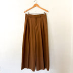 Madewell The Harlow Wool Blend Super Wide-Leg Trouser in Camel | 0