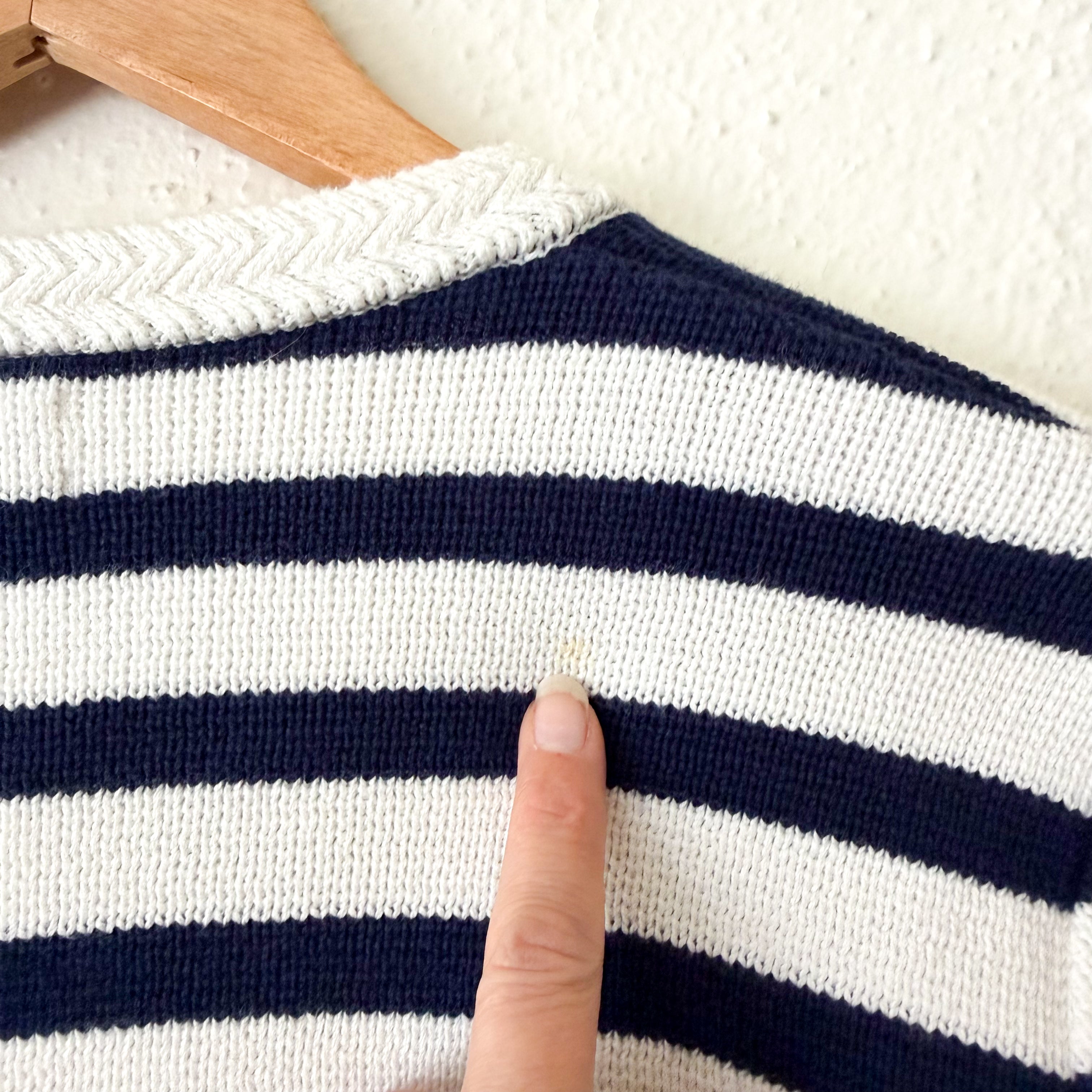 J.Crew Striped Lady Jacket Cardigan in Navy & White | Medium