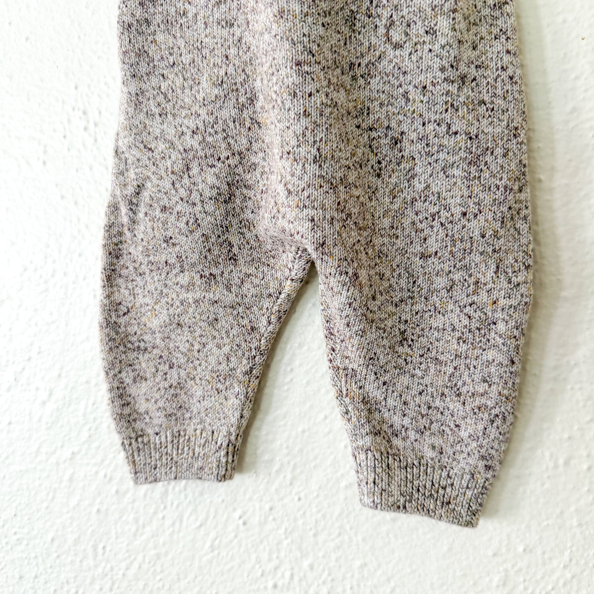 Zara Heather Neutral Brown Marl Sweater Jumper/Overalls | 0-3m