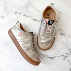 Old Soles Kids Wos Pink Star Champagne Leather Sneakers | 11