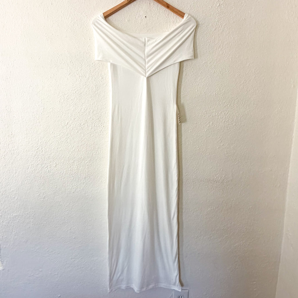 Bumpsuit The Bianca Maternity Maxi Dress in Ivory | XS