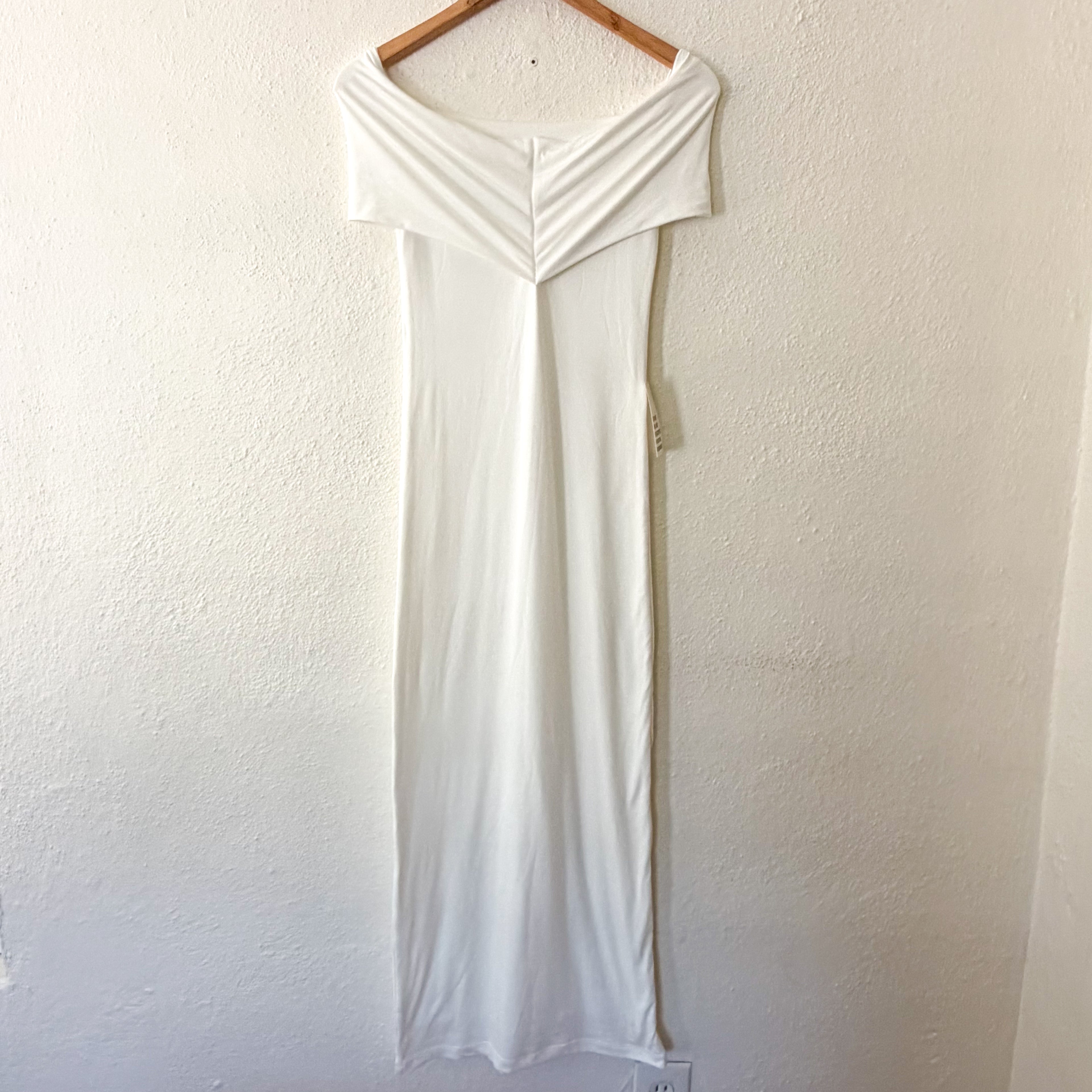 Bumpsuit The Bianca Maternity Maxi Dress in Ivory | XS