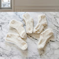 Unbranded White Cozy Winter Sock Bundle (5 Pairs) | S/M