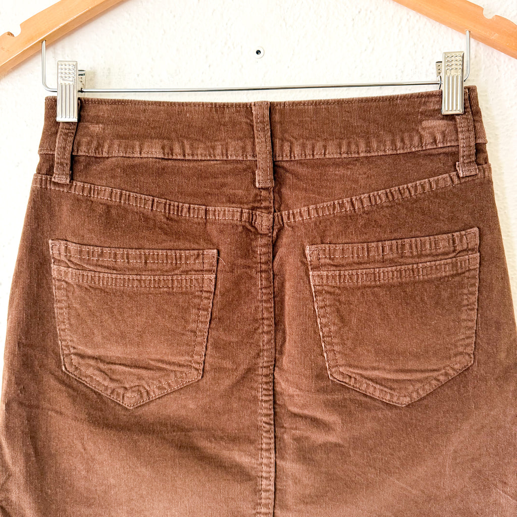 Time & Tru Brown Corduroy Mini Skirt | 2