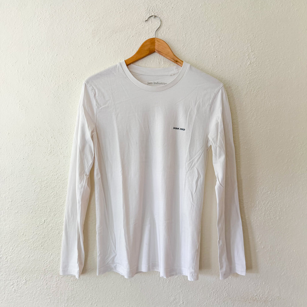 Jam Industries Après Ski Season Organic Cotton White Long Sleeve T-Shirt | XS