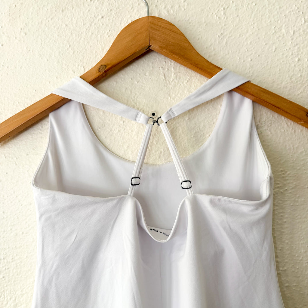 Abercrombie & Fitch YPB White Active Traveler Mini Dress Built In Shorts | XSP