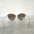 Oliver Peoples Rayette Soft Gold Cat-Eye Sunglasses in Sunrise Gradient