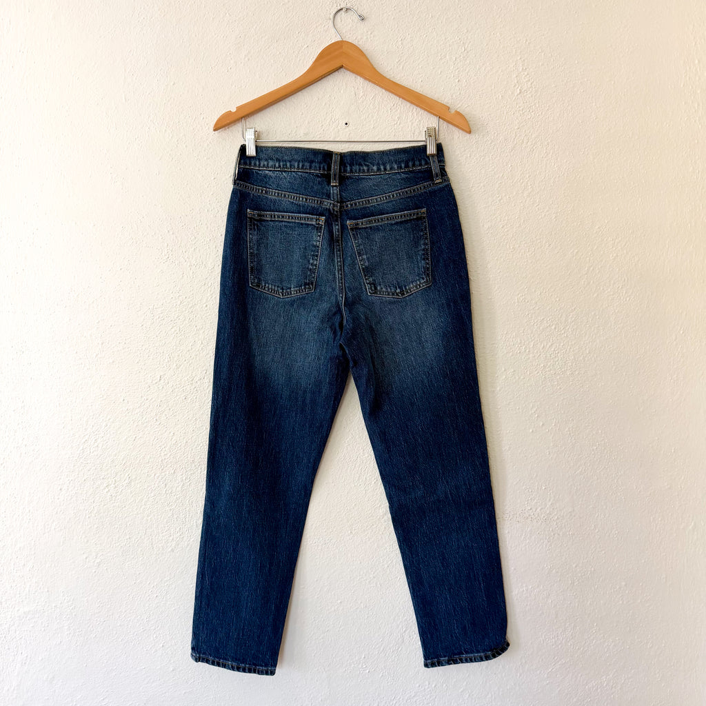 Free Assembly Mid Rise Slim Leg Jeans in Authentic Dark Wash | 0