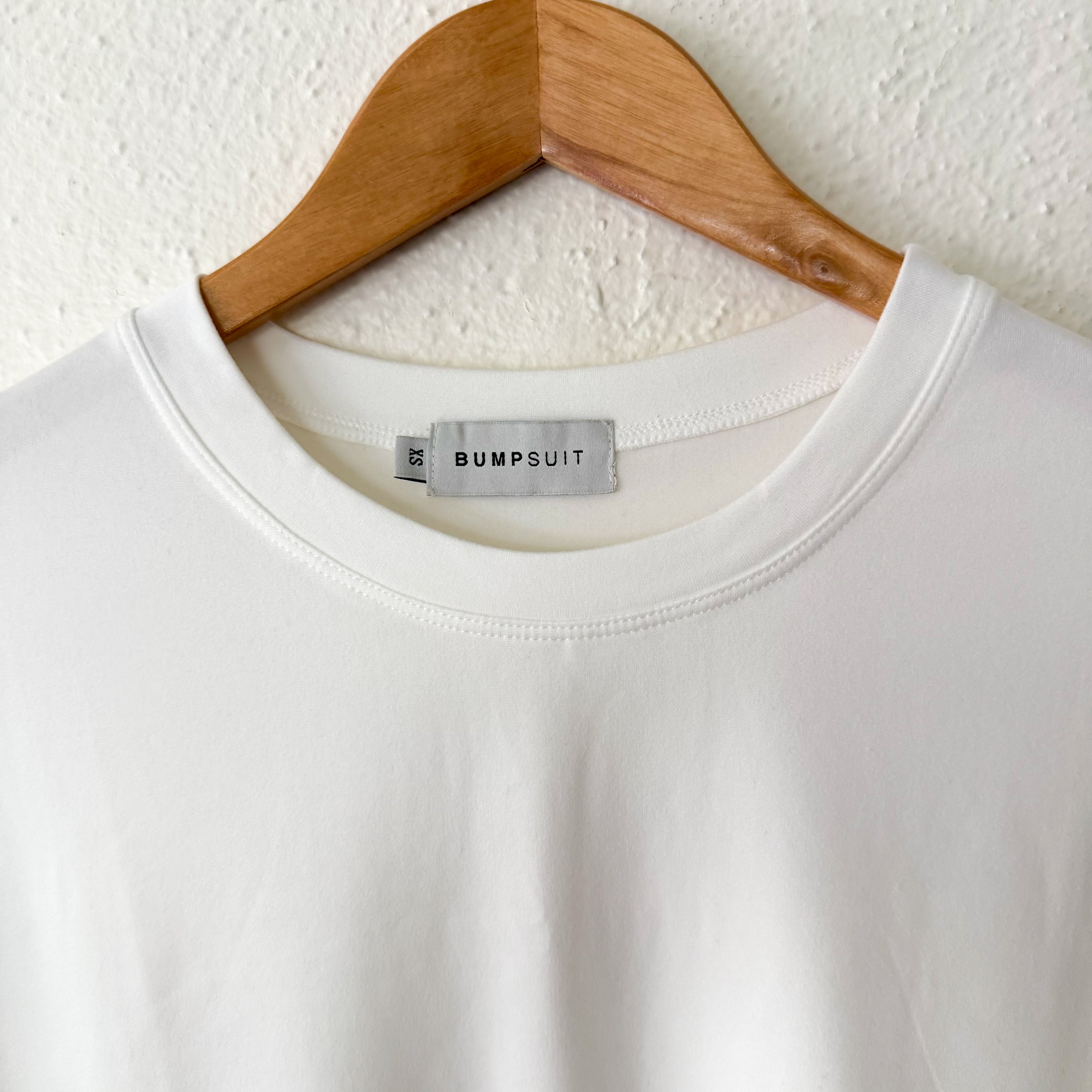 BumpSuit The Cloud Cropped Tee in Ivory | XS