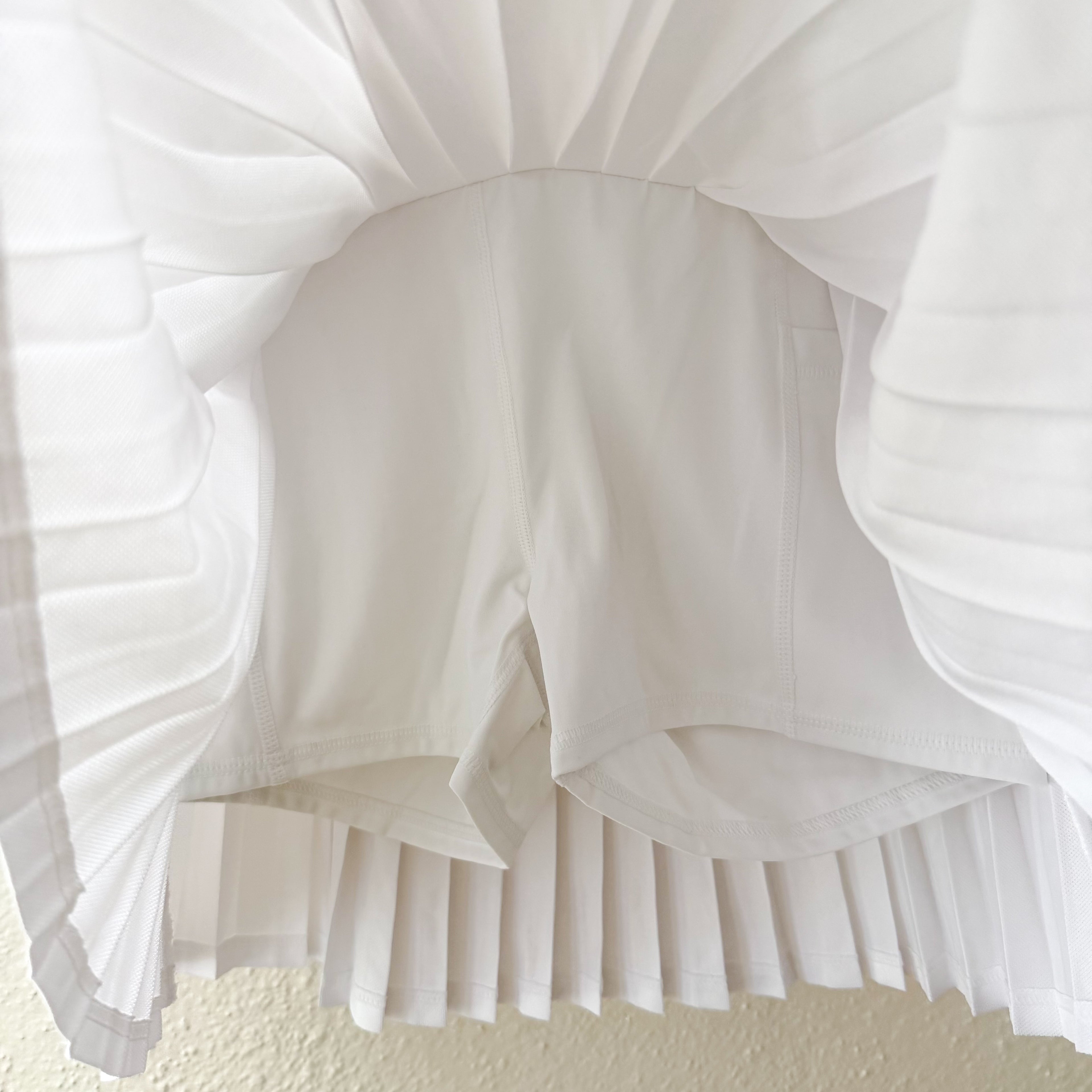 J.Crew Active Pleated Mini Tennis Skirt in White | XXS