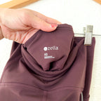 Zella Studio Luxe High Waist Pocket ¾ Length Legging in Burgundy Fudge | XS
