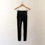 Spanx Black Faux Leather Leggings | XS