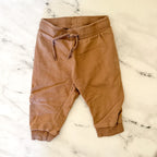 H&M Basics Organic Cotton Tan + Brown Joggers Bundle | 3-6m